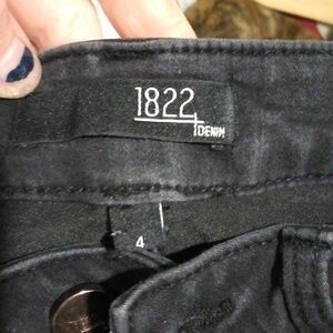 1822 denim black skinny jeans